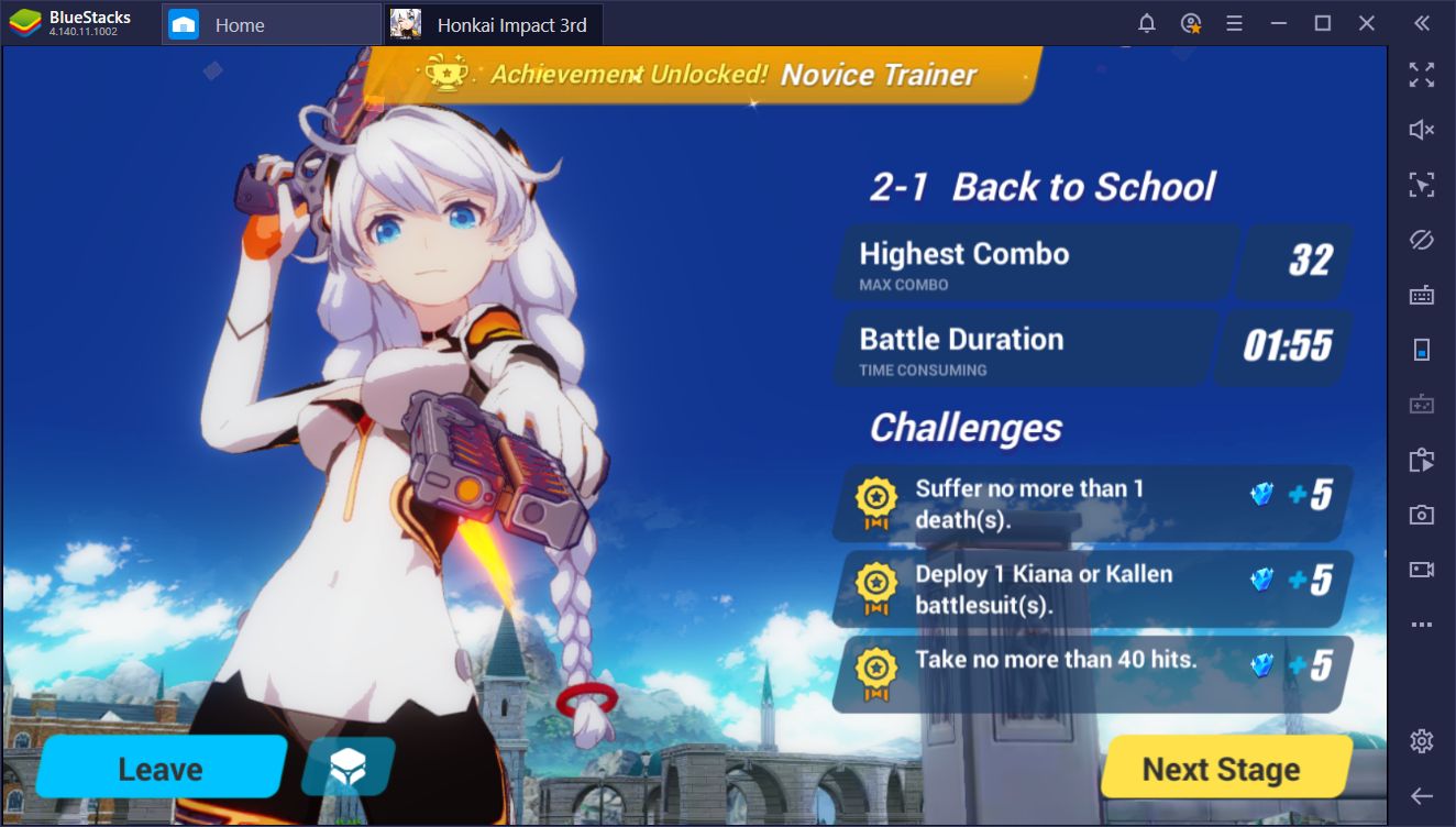 BlueStacks Macros for Honkai Impact 3rd 