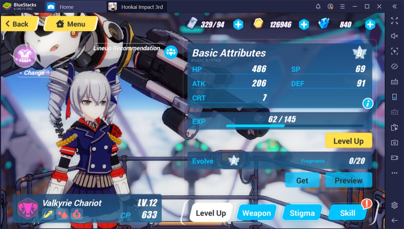 BlueStacks Macros for Honkai Impact 3rd 