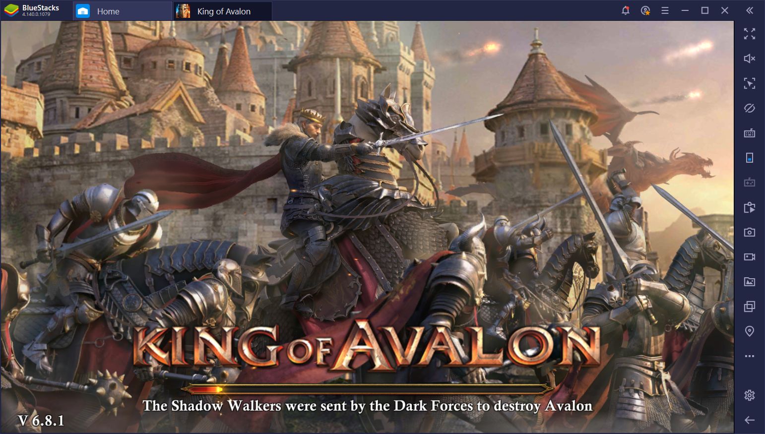 BlueStacks Macros for King of Avalon on PC