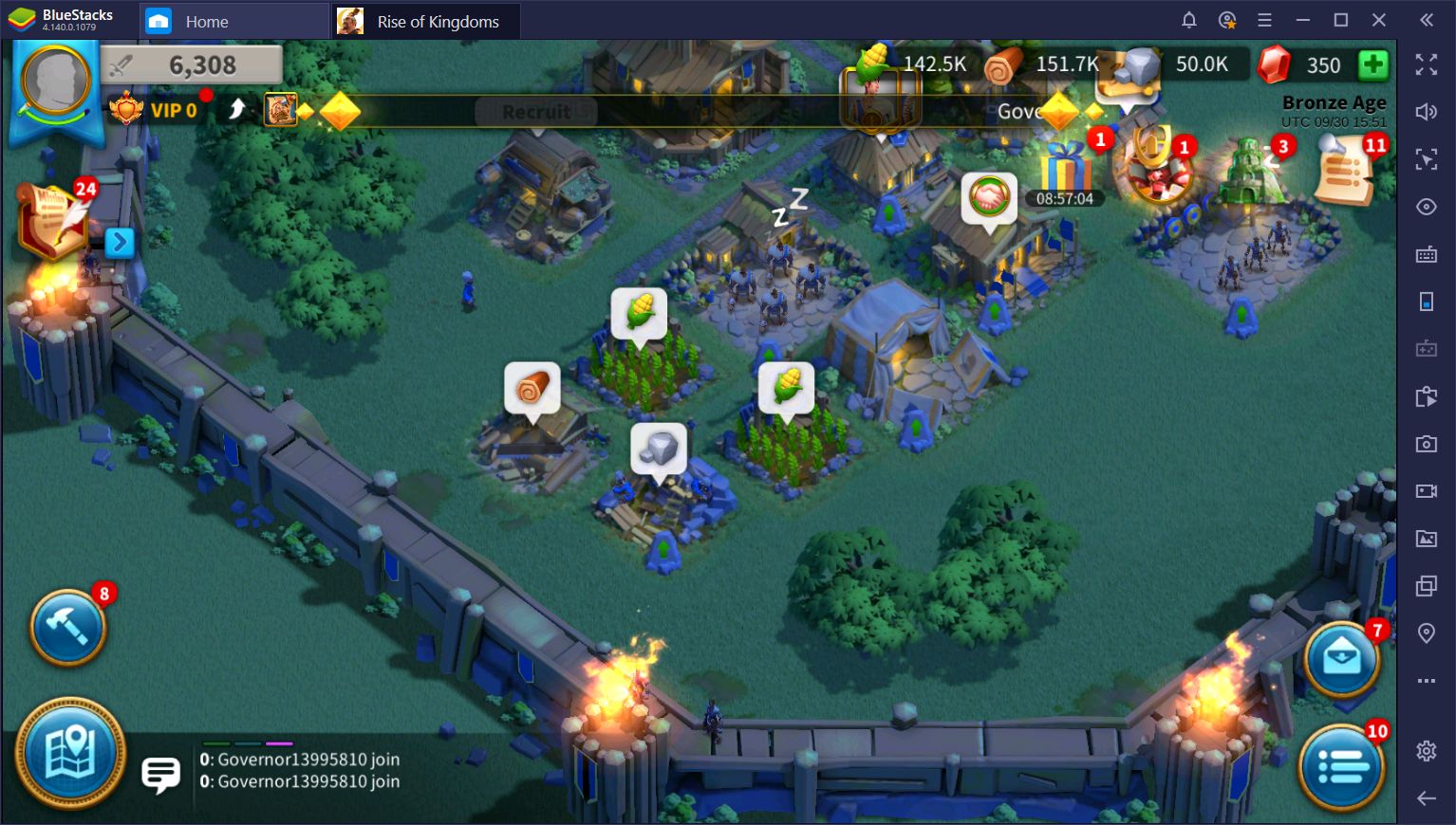 BlueStacks Macros for Rise of Kingdoms