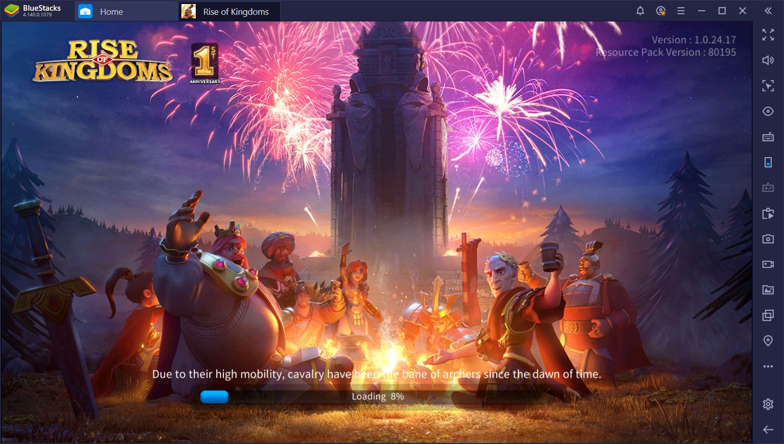 Rise of kingdoms тормозит в bluestacks