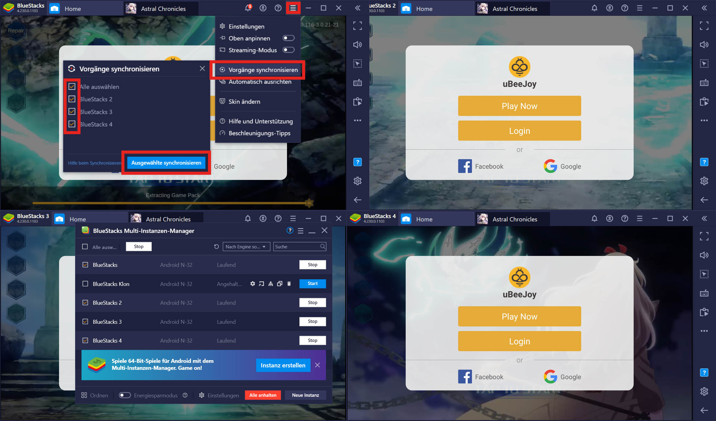 BlueStacks Features: Meisterhaftes Gameplay mit Multi-Instanz-Synchronisierung