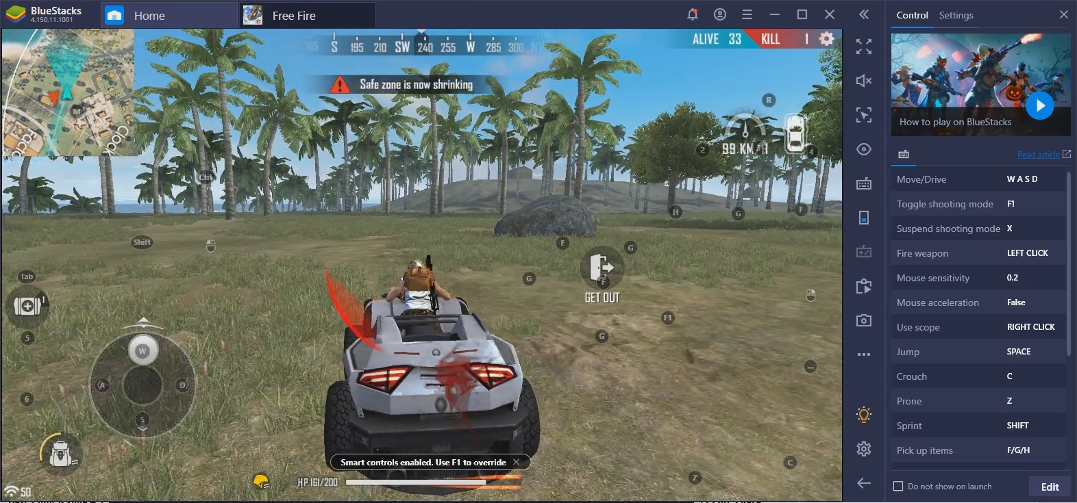 bluestacks keyboard ultimate fox simulator