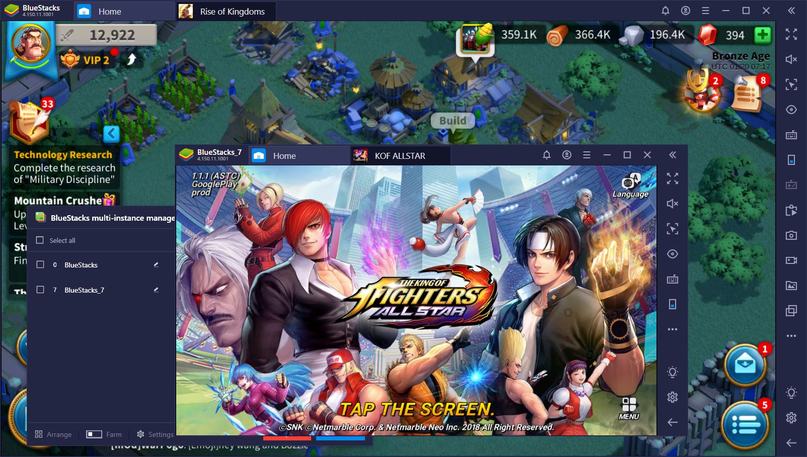 Multi-Instance Gaming with BlueStacks