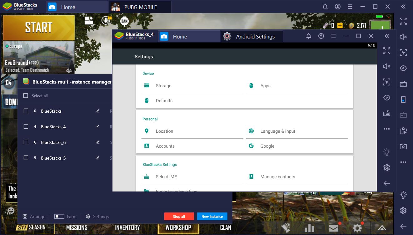 BlueStacks Multi-Instance: Play multiple games or same game from multiple accounts