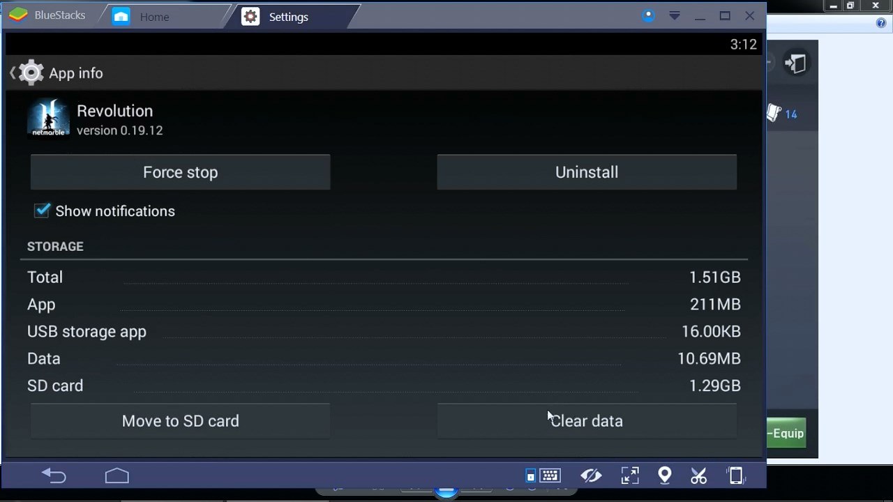 Bluestacks-Settings-Clear-Data