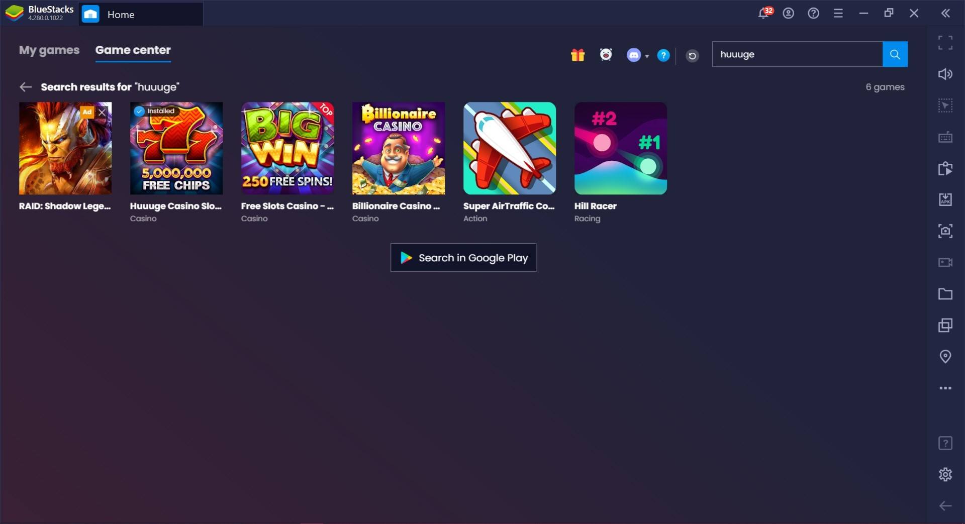 How to play Huuuge Casino Slots on PC with BlueStacks