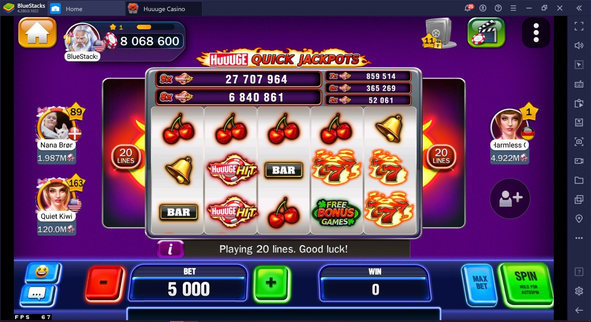 How to play Huuuge Casino Slots on PC with BlueStacks