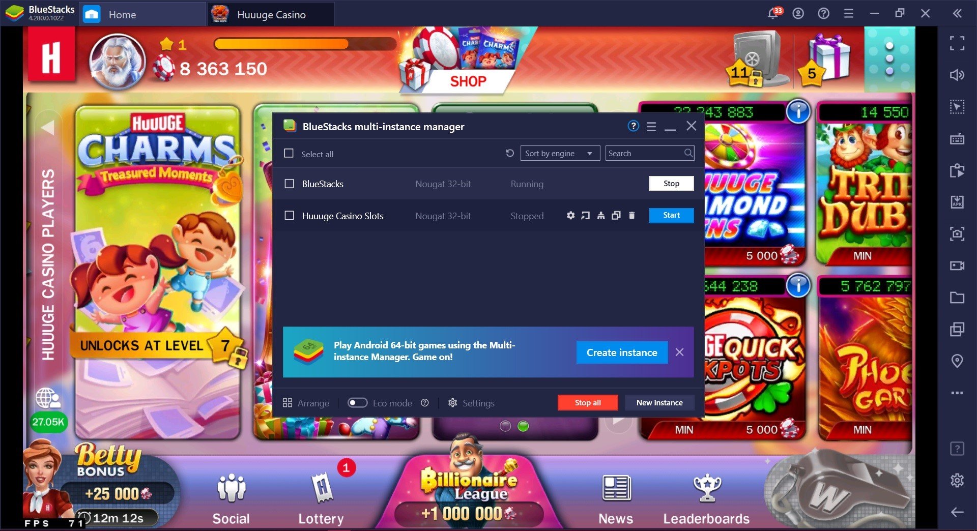 How to play Huuuge Casino Slots on PC with BlueStacks