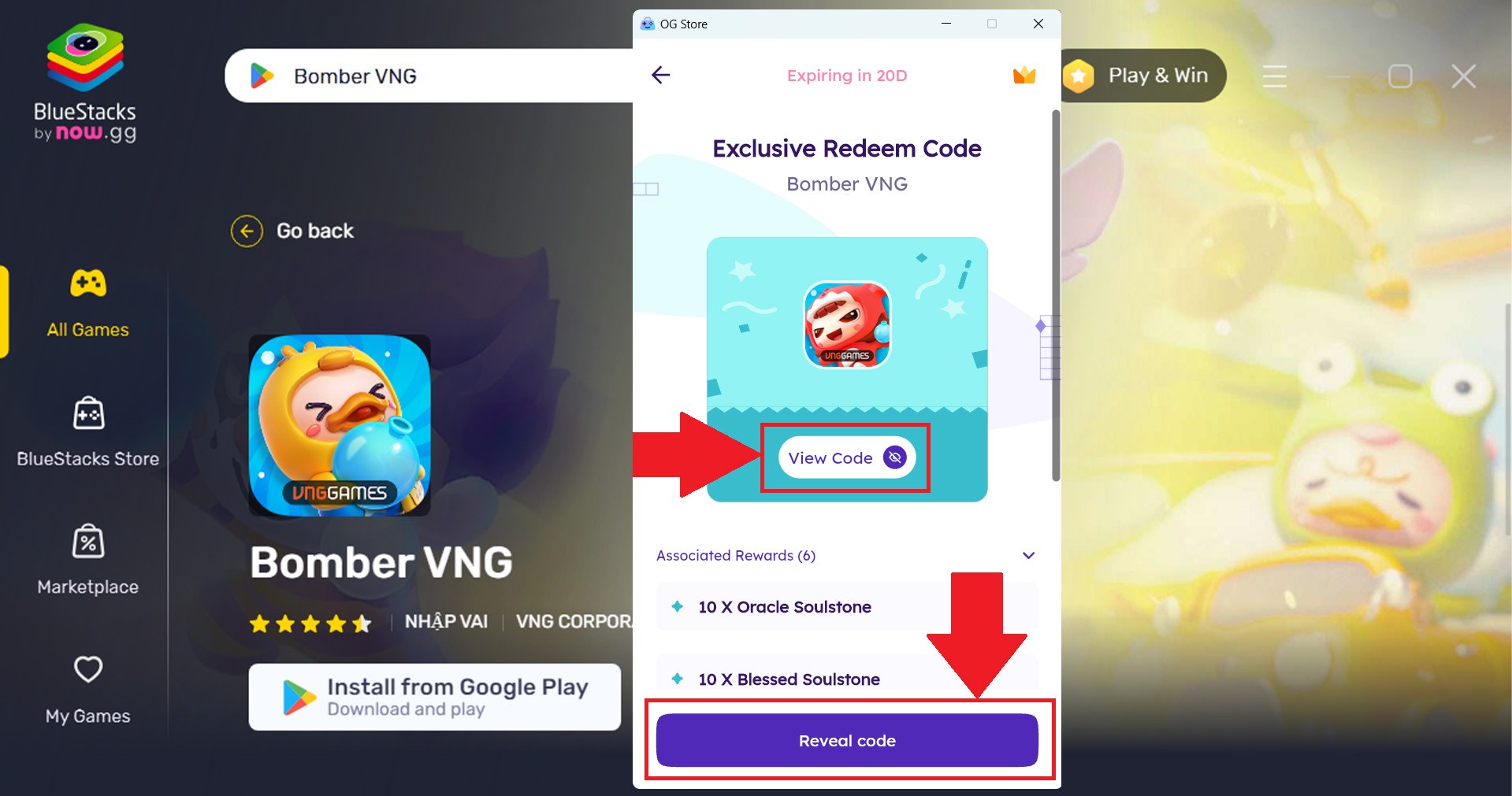 Bomber VNG: Các giftcode độc quyền dành cho game thủ BlueStacks