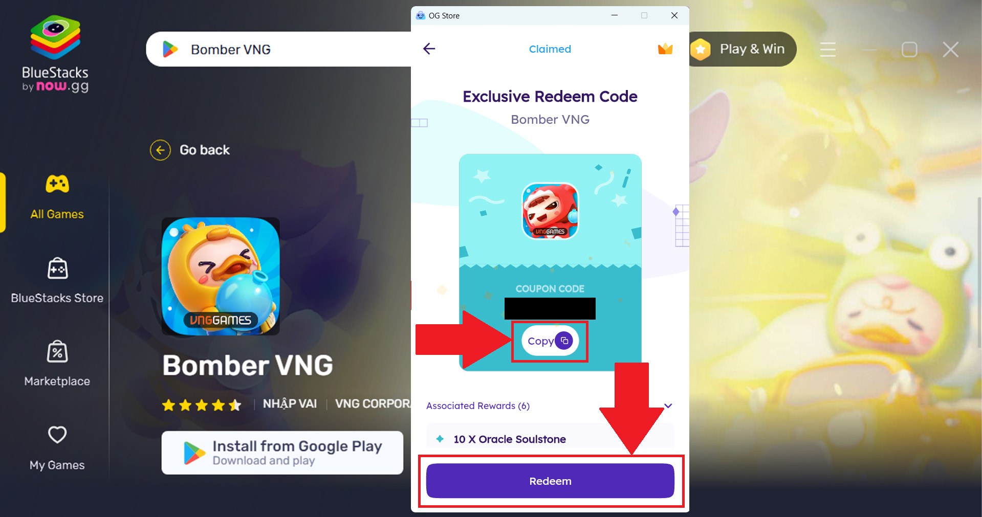 Bomber VNG: Các giftcode độc quyền dành cho game thủ BlueStacks