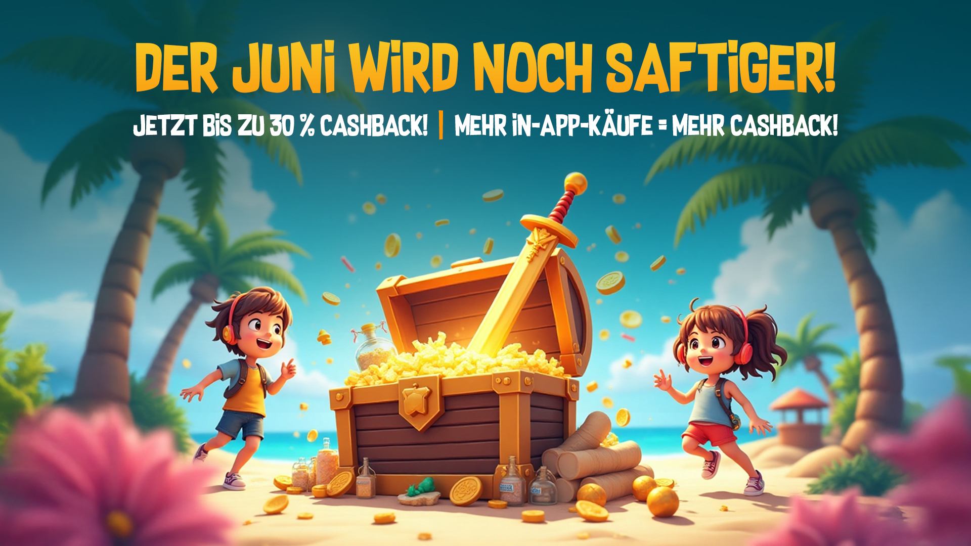 Juni Jackpot – Bis zu 30% Cashback auf exklusive Apps!