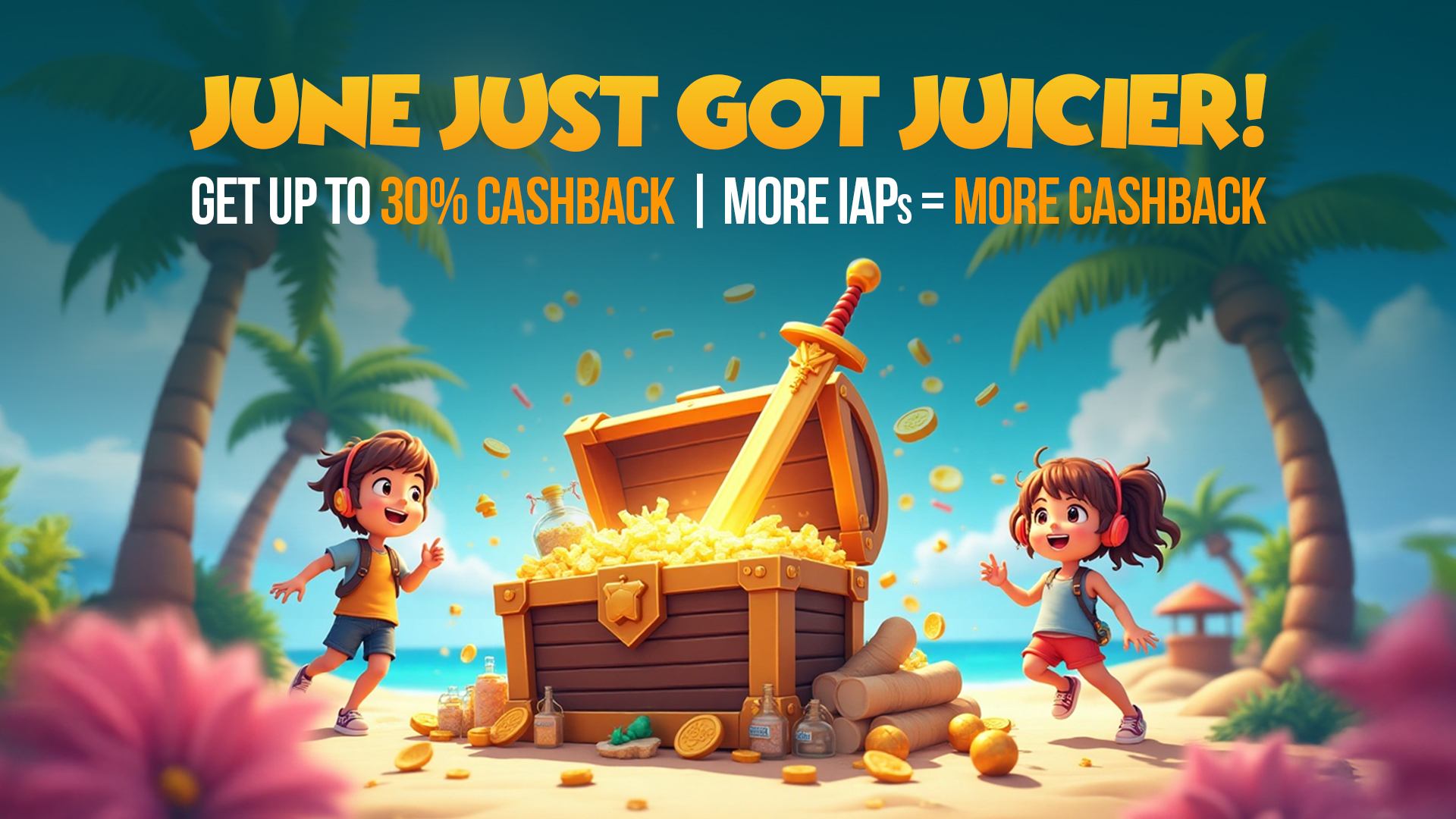 June Jackpot – Up to 30% Cashback on Exclusive Apps!