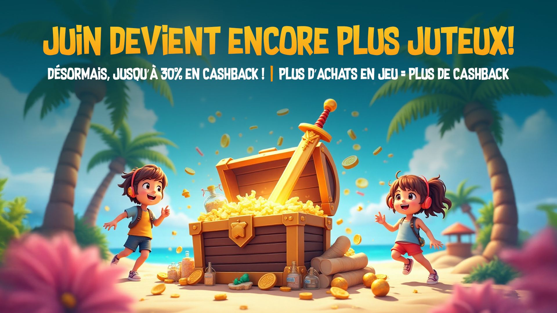 Jackpot de Juin – Jusqu’à 30 % de Cashback sur des Applications Exclusives!