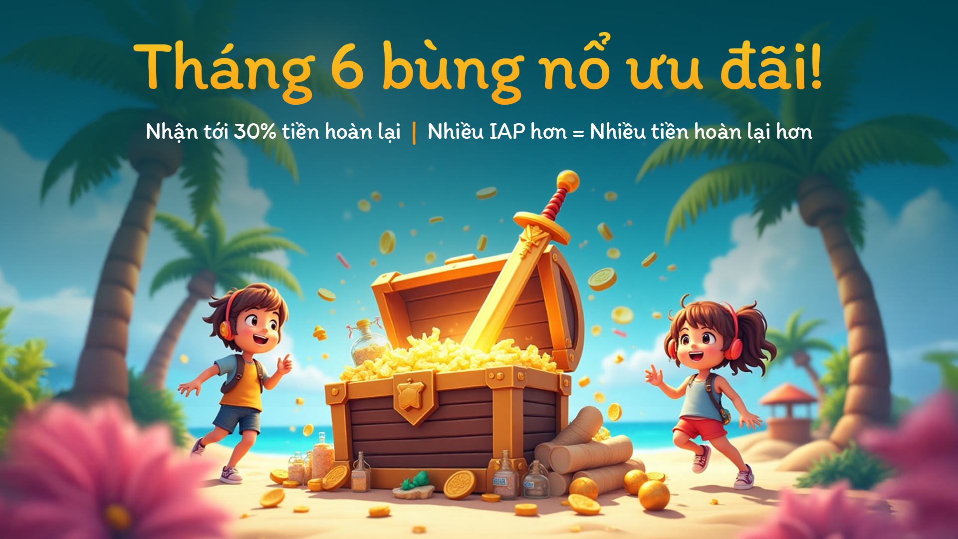 Thần Tài Tháng 6: Hoàn tiền lên đến 30% trong nhiều tựa game độc quyền vào tháng 6 này!