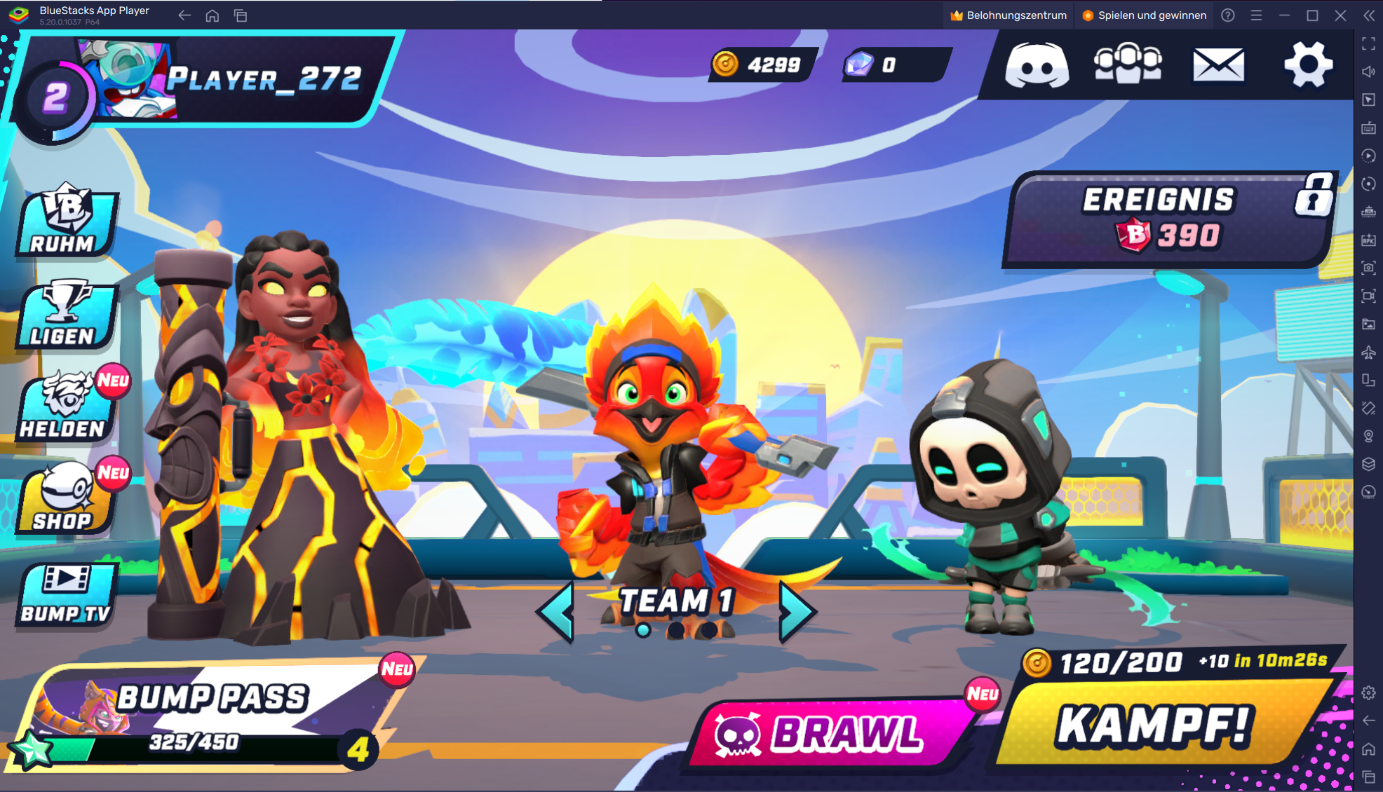 Bump! Superbrawl auf PC spielen mit BlueStacks