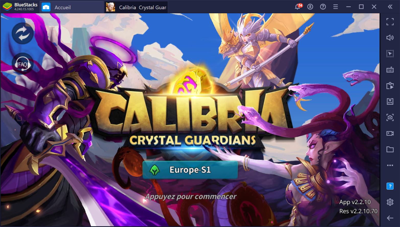 Comment jouer à Calibria : Crystal Guardians sur PC avec BlueStacks