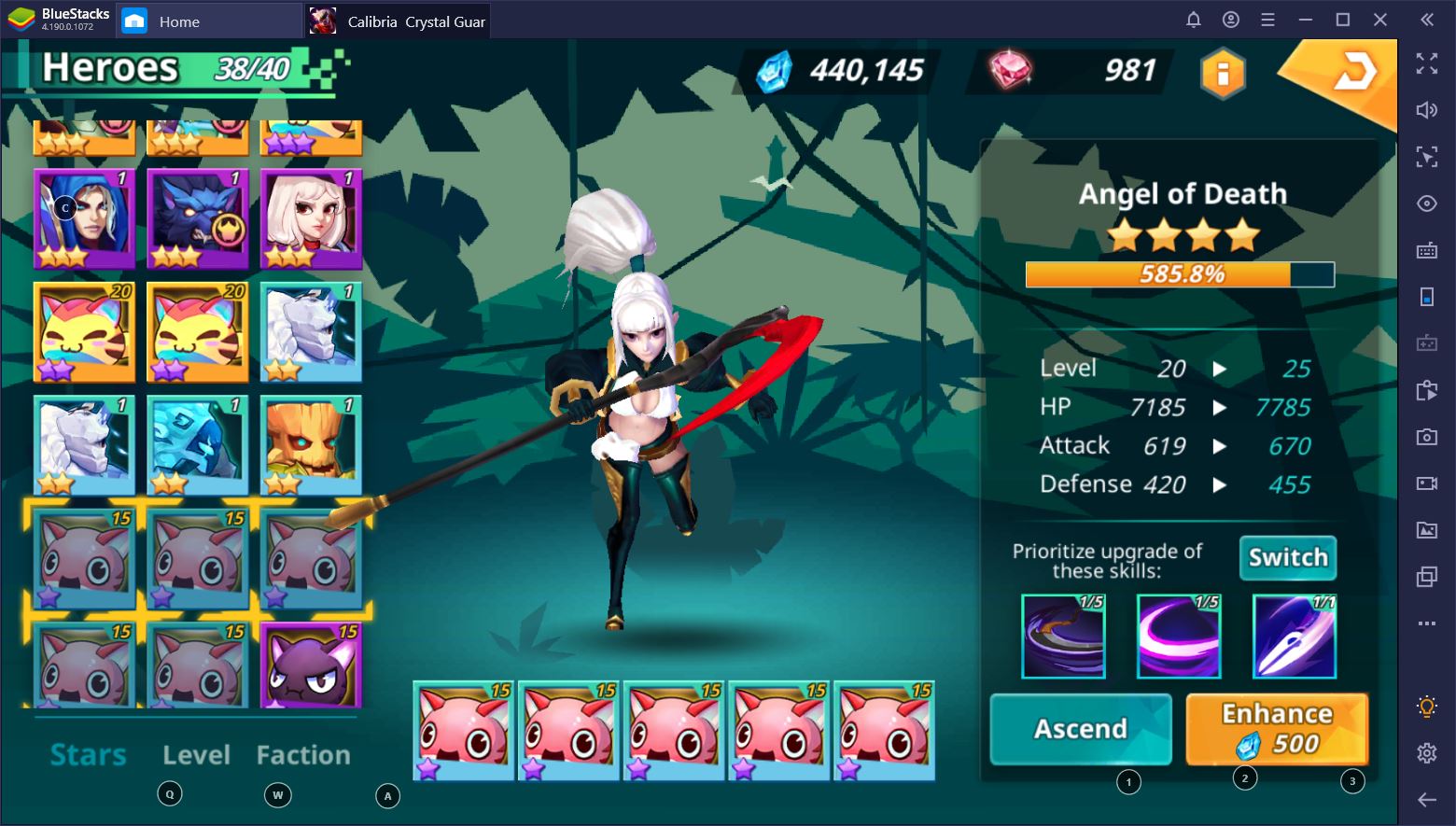 Calibria: Crystal Guardians – How to Get and Upgrade More Heroes