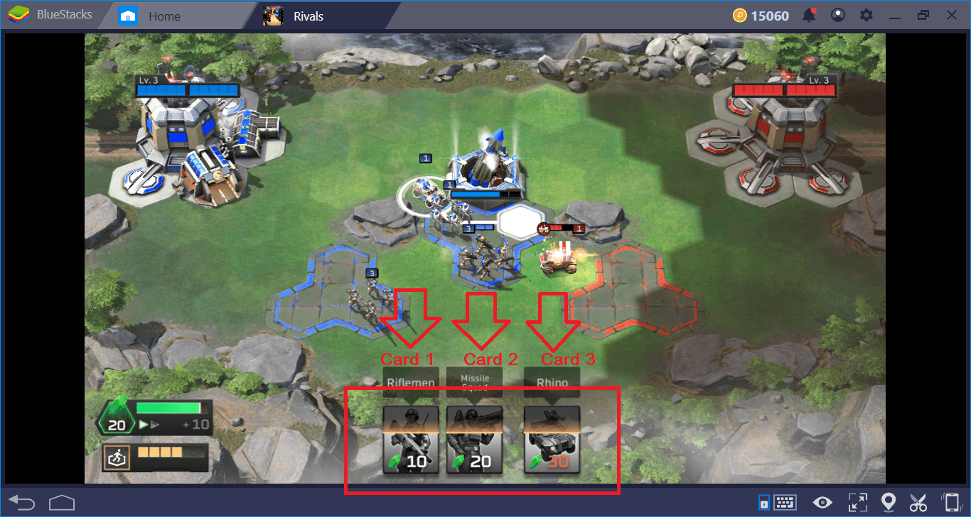 Command & Conquer: Rivals PVP - Customize Controls using BlueStacks