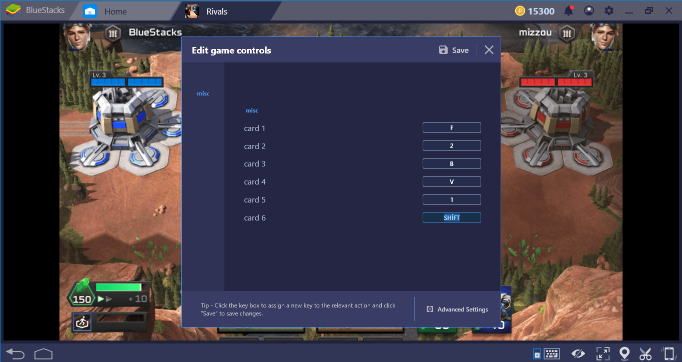 Command & Conquer: Rivals PVP - Customize Controls using BlueStacks