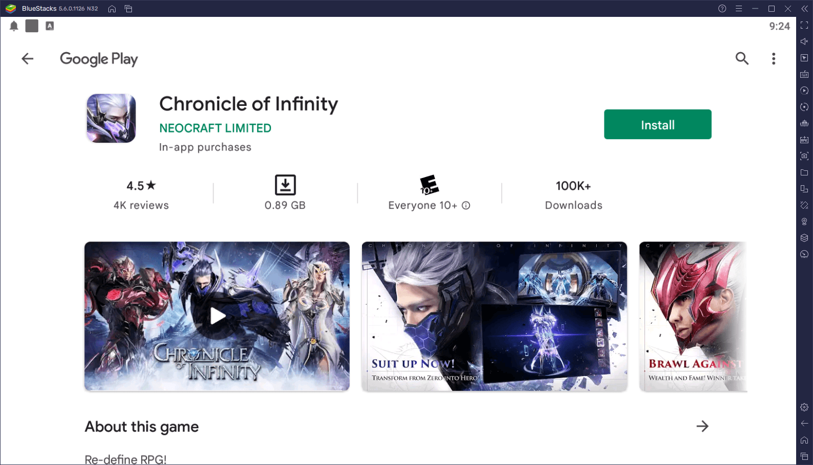 Comment Jouer à Chronicle of Infinity sur PC avec BlueStacks