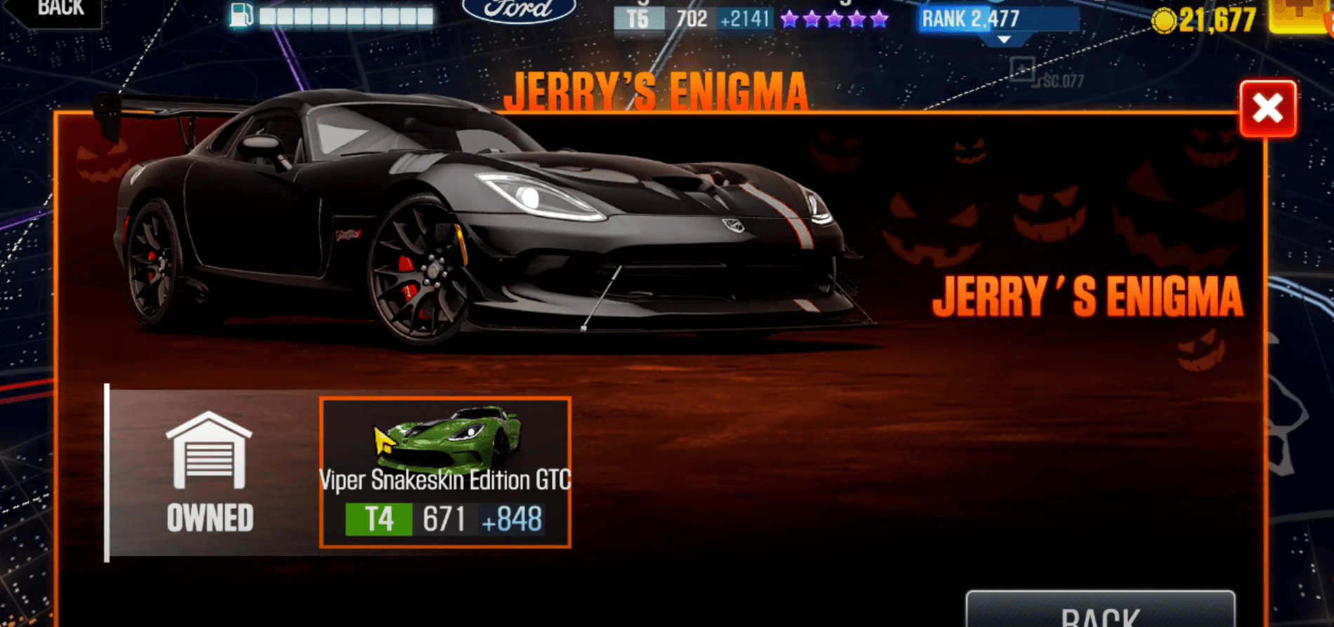 CSR Racing 2’s “Jerry’s Enigma” Halloween Extravaganza