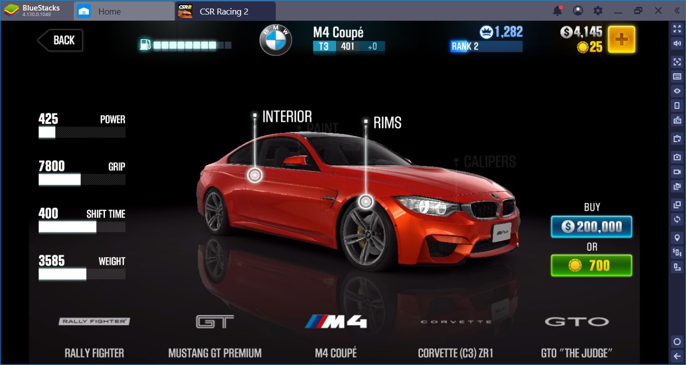 csr racing 2 best tier 4 car to beat boss