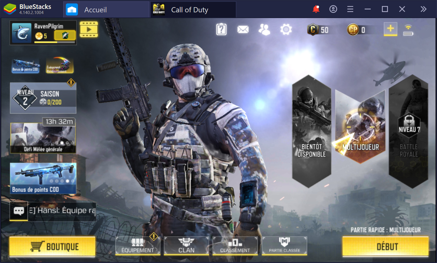 Call of Duty (CoD) Mobile sur PC débarque sur BlueStacks