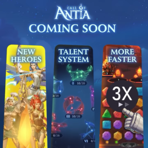 Call of Antia – New Talent System, New Heroes Cynthia, Callisto, Lena, and Battle Speed Optimization
