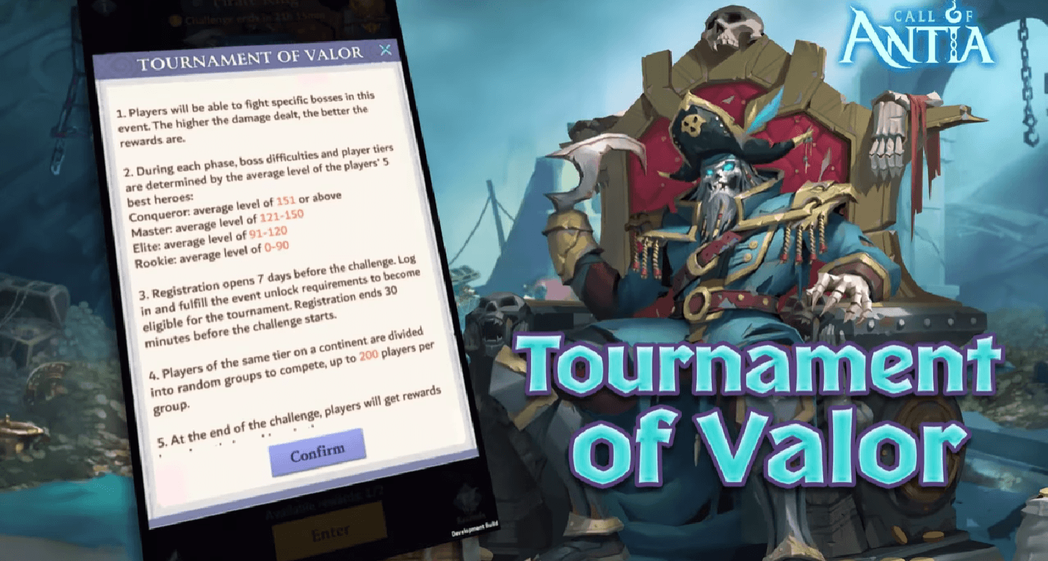 Call of Antia – New Heroes Samol, Jack, and Tournament of Valor with Update 1.4.100
