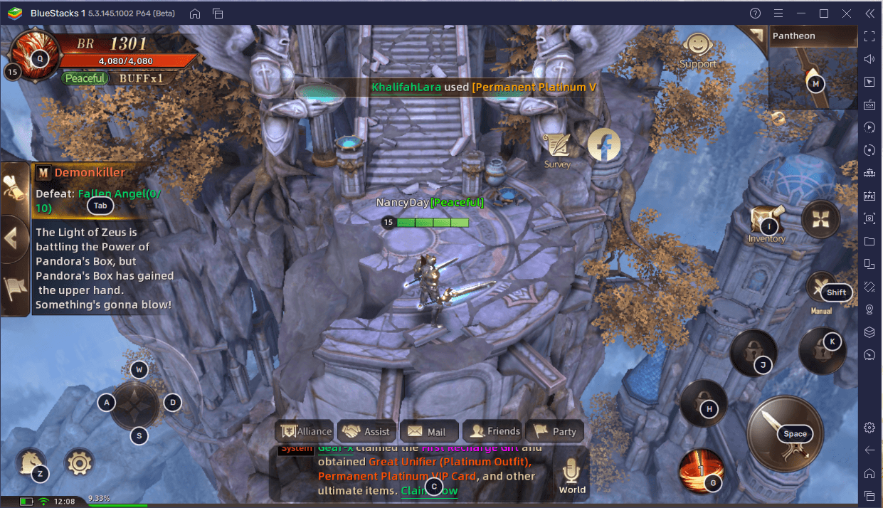 Cara Bermain Legends of Angels: Chaos via Emulator BlueStacks di PC!