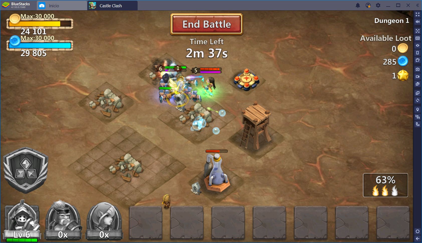 Dominando a tus Enemigos en Castle Clash con BlueStacks