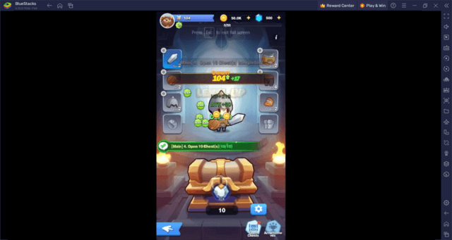 How to Play Chest Heroes: Idle RPG on PC with BlueStacks