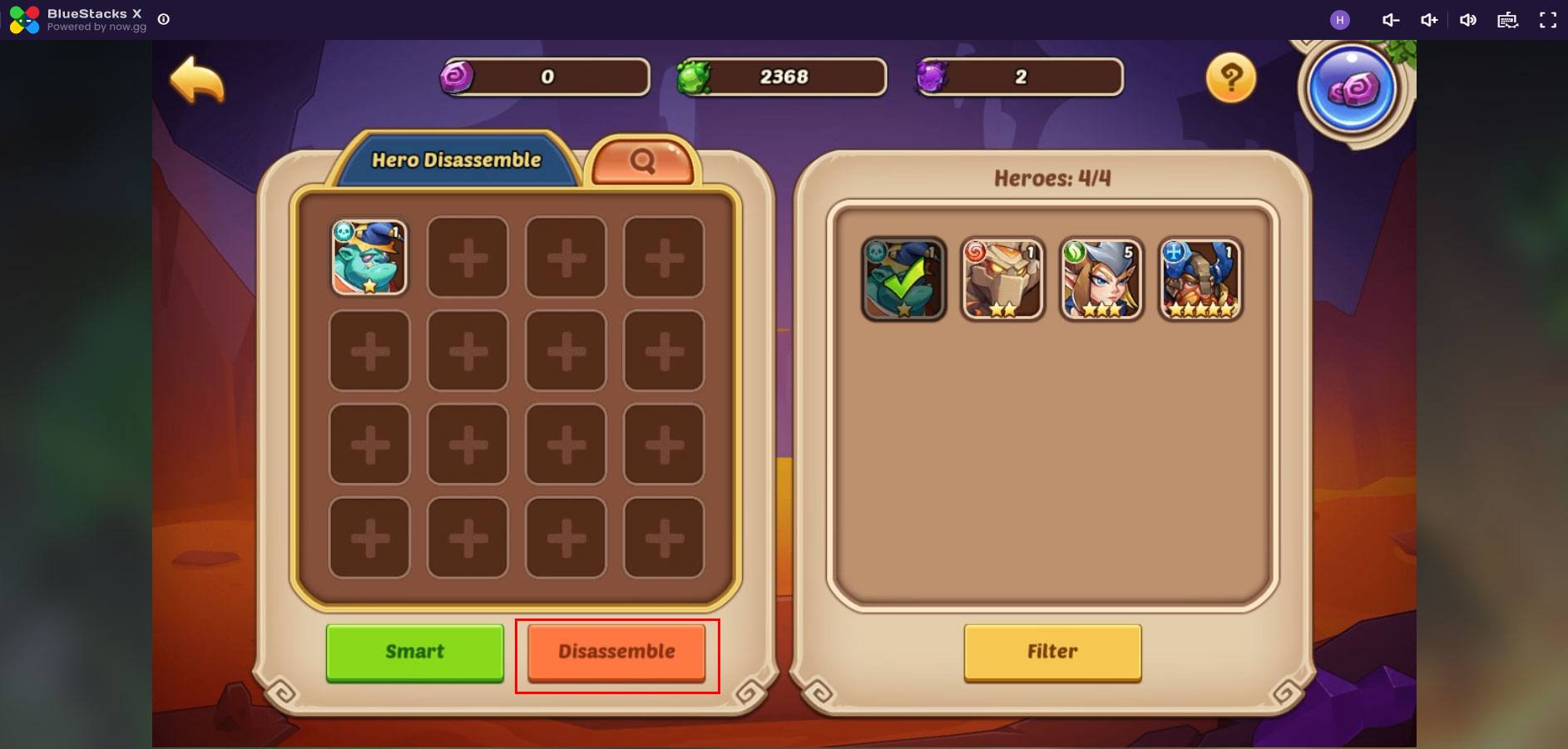 Cách chơi Idle Heroes trên đám mây với BlueStacks X