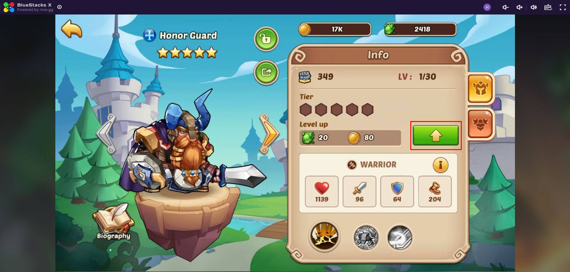 Cách chơi Idle Heroes trên đám mây với BlueStacks X