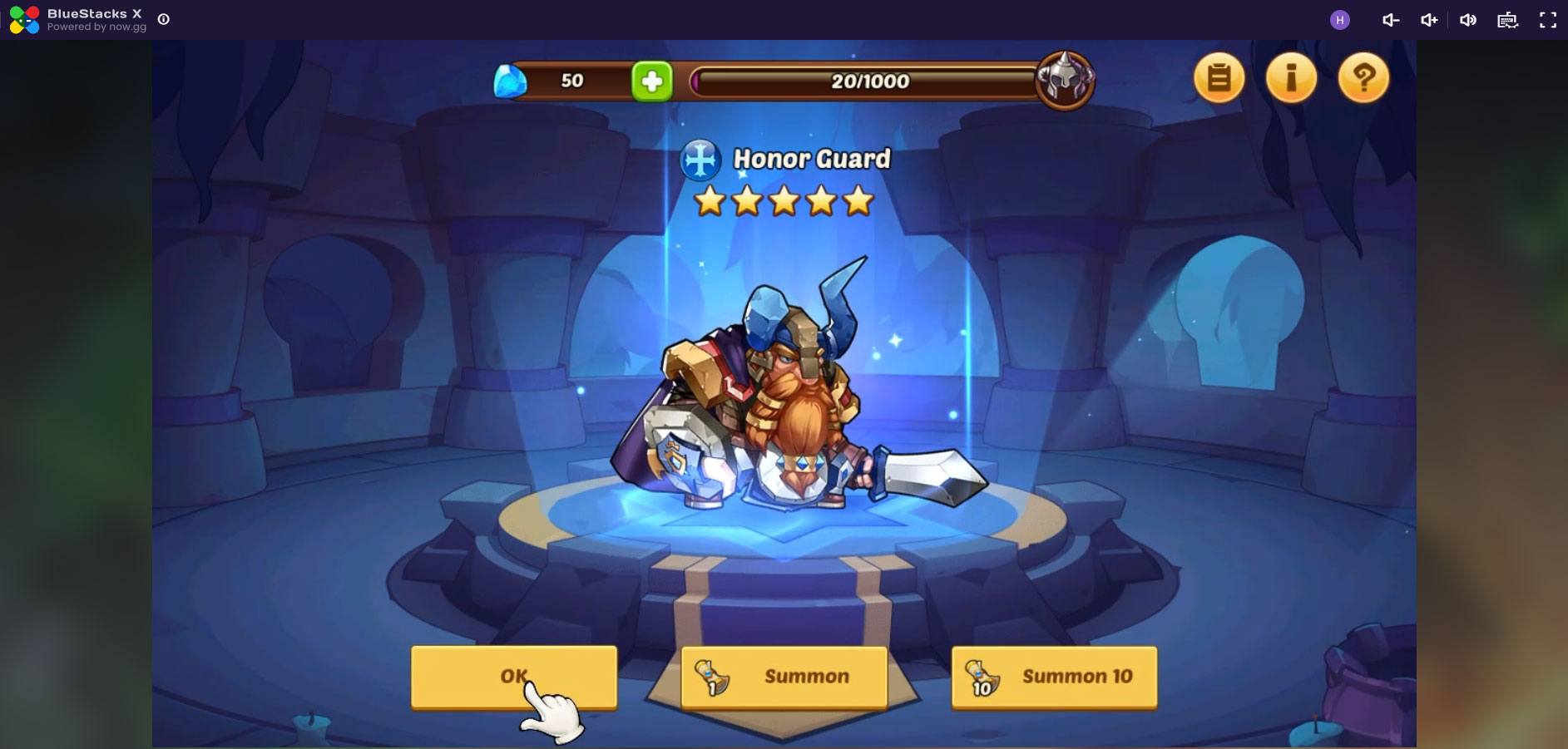 Cách chơi Idle Heroes trên đám mây với BlueStacks X