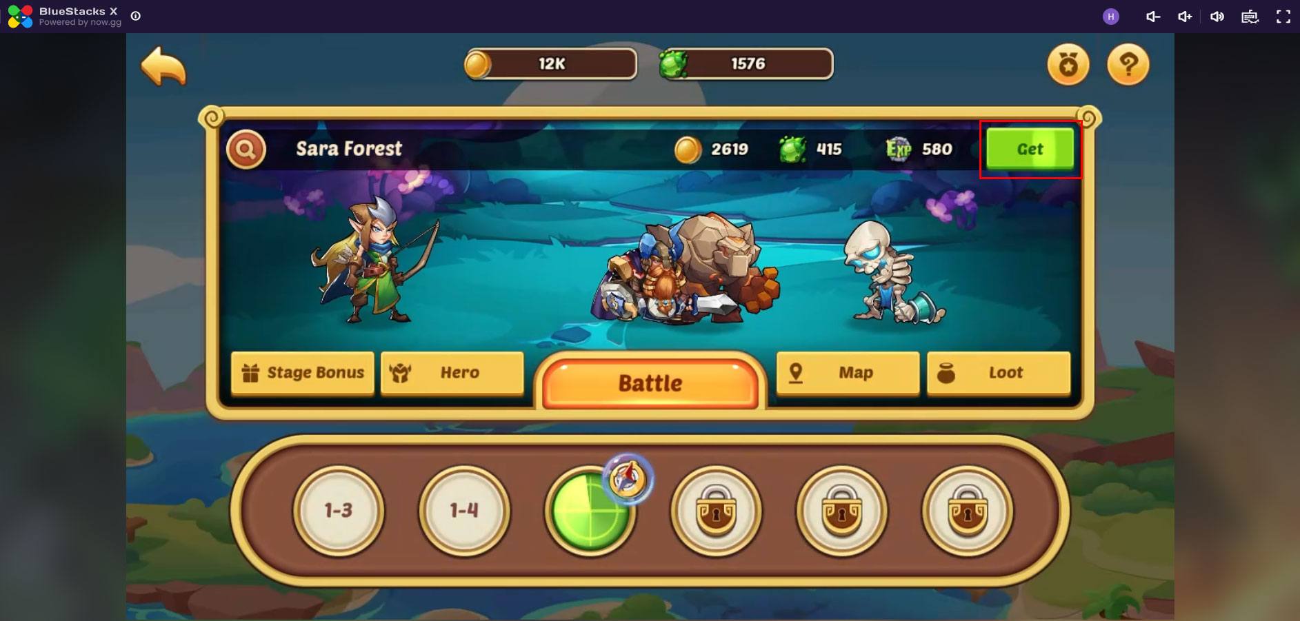 Cách chơi Idle Heroes trên đám mây với BlueStacks X