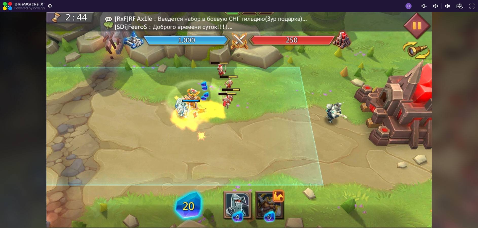 Cách chơi Lords Mobile - Gamota trên đám mây với BlueStacks X