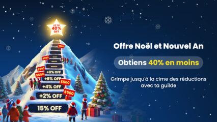 Vente de Noël BlueStacks : Gravissez la Montagne des Remises et Obtenez Jusqu’à 40% de réduction ! 🎅🎄