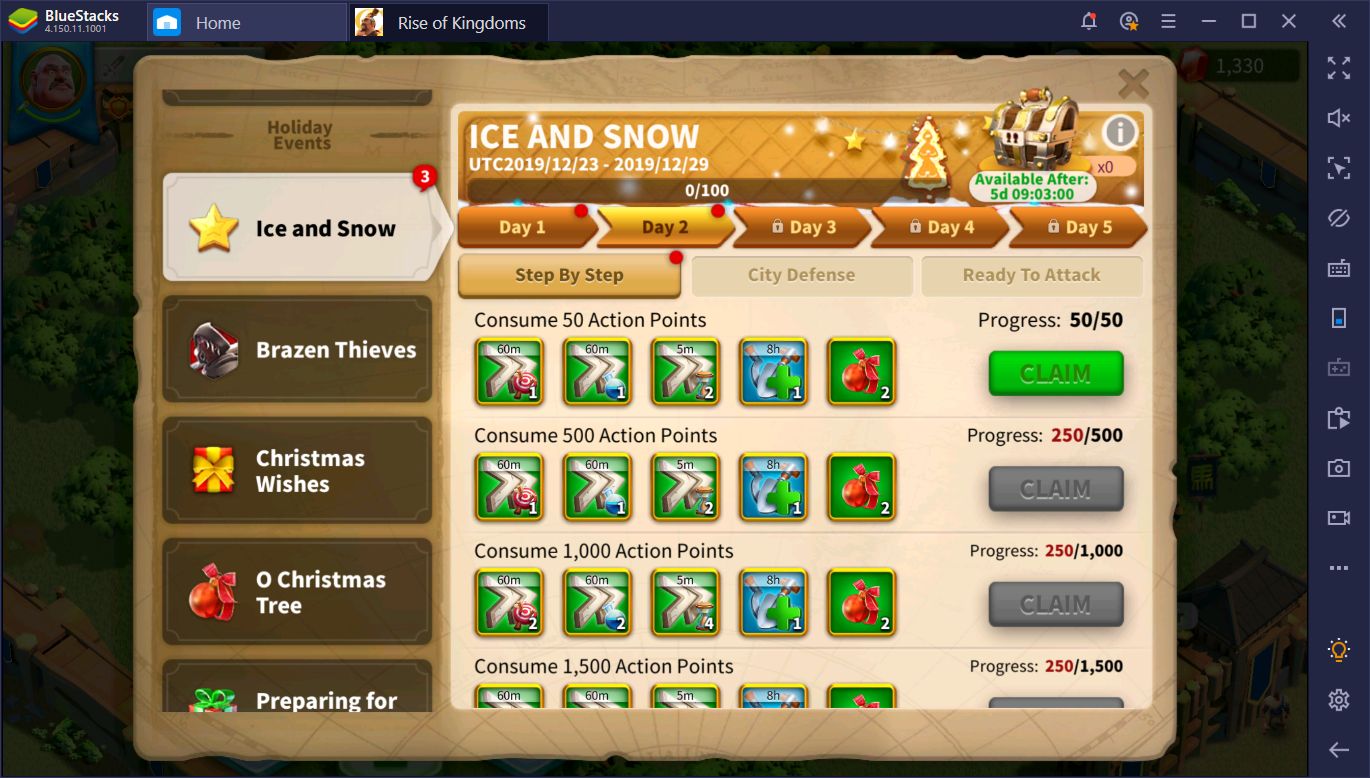 Rise of Kingdoms on PC Christmas Events Guide