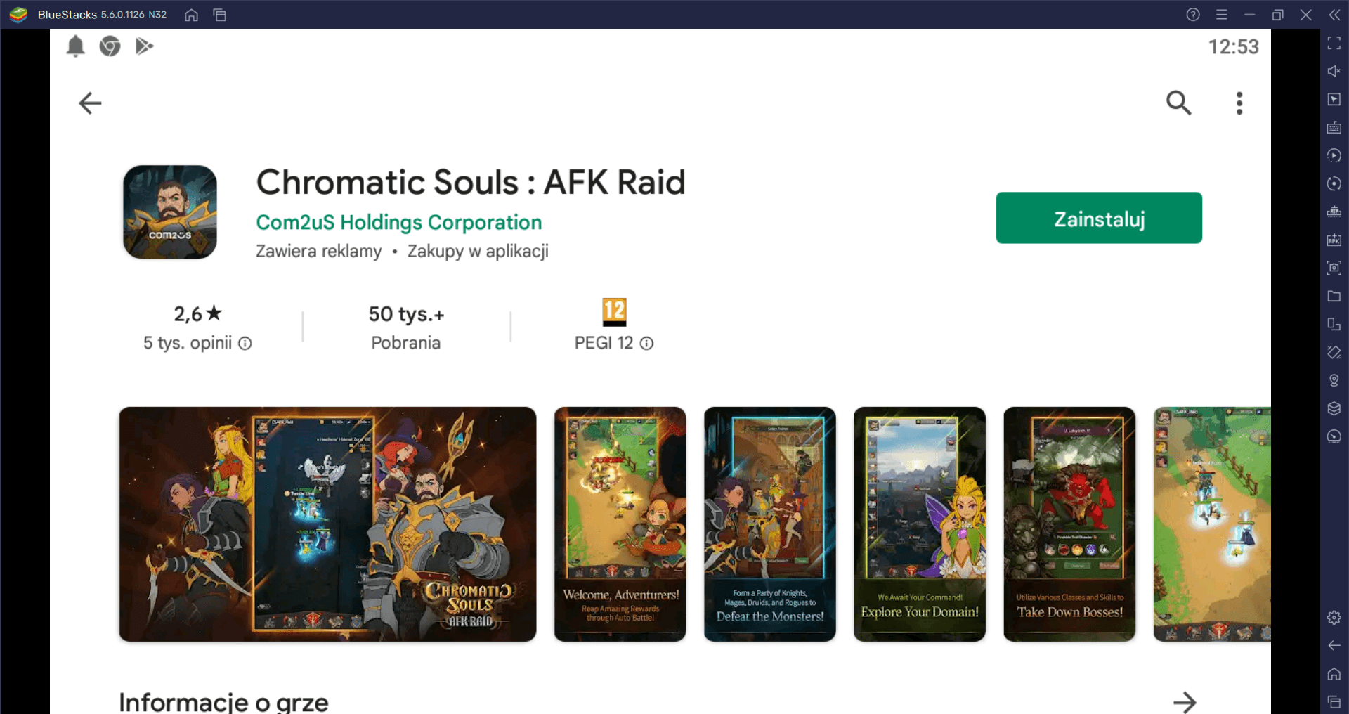 Chromatic Souls : AFK Raid jak grać na PC z BlueStacks