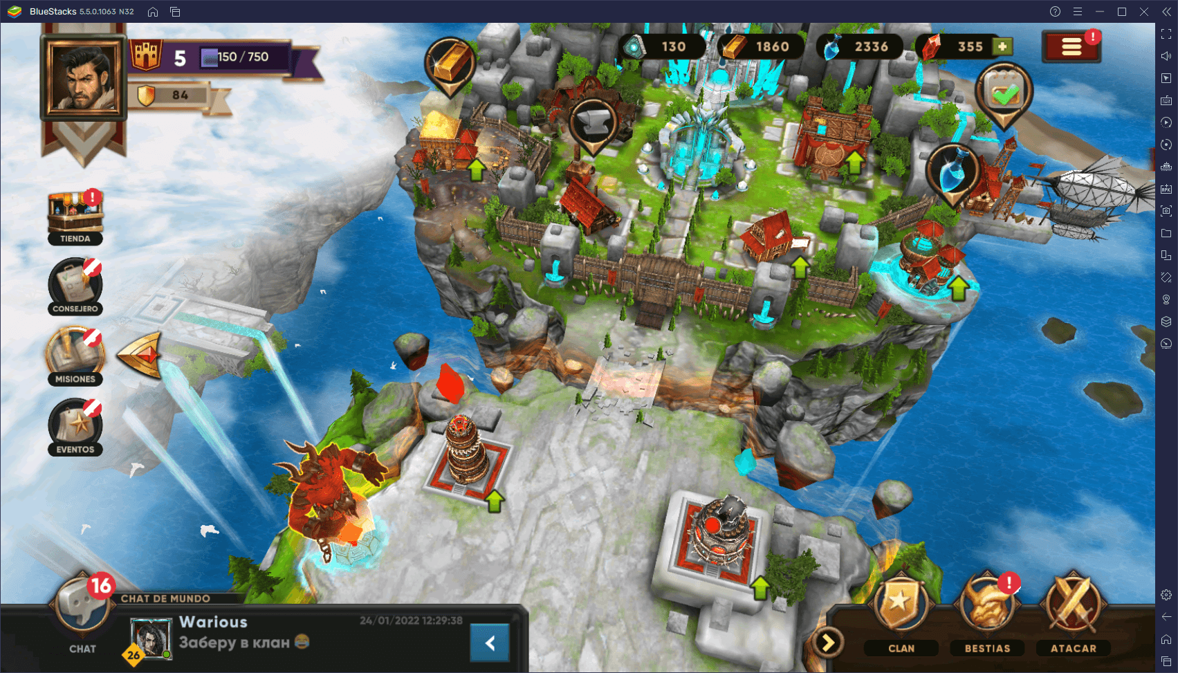 Cómo Configurar tu BlueStacks Para Obtener la Mejor Experiencia con Clash of Beasts en PC