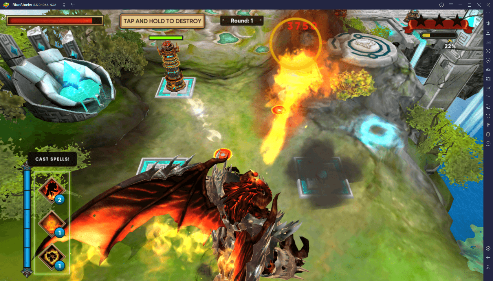 Jak grać w Clash of Beasts: Tower Defense z BlueStacks na PC