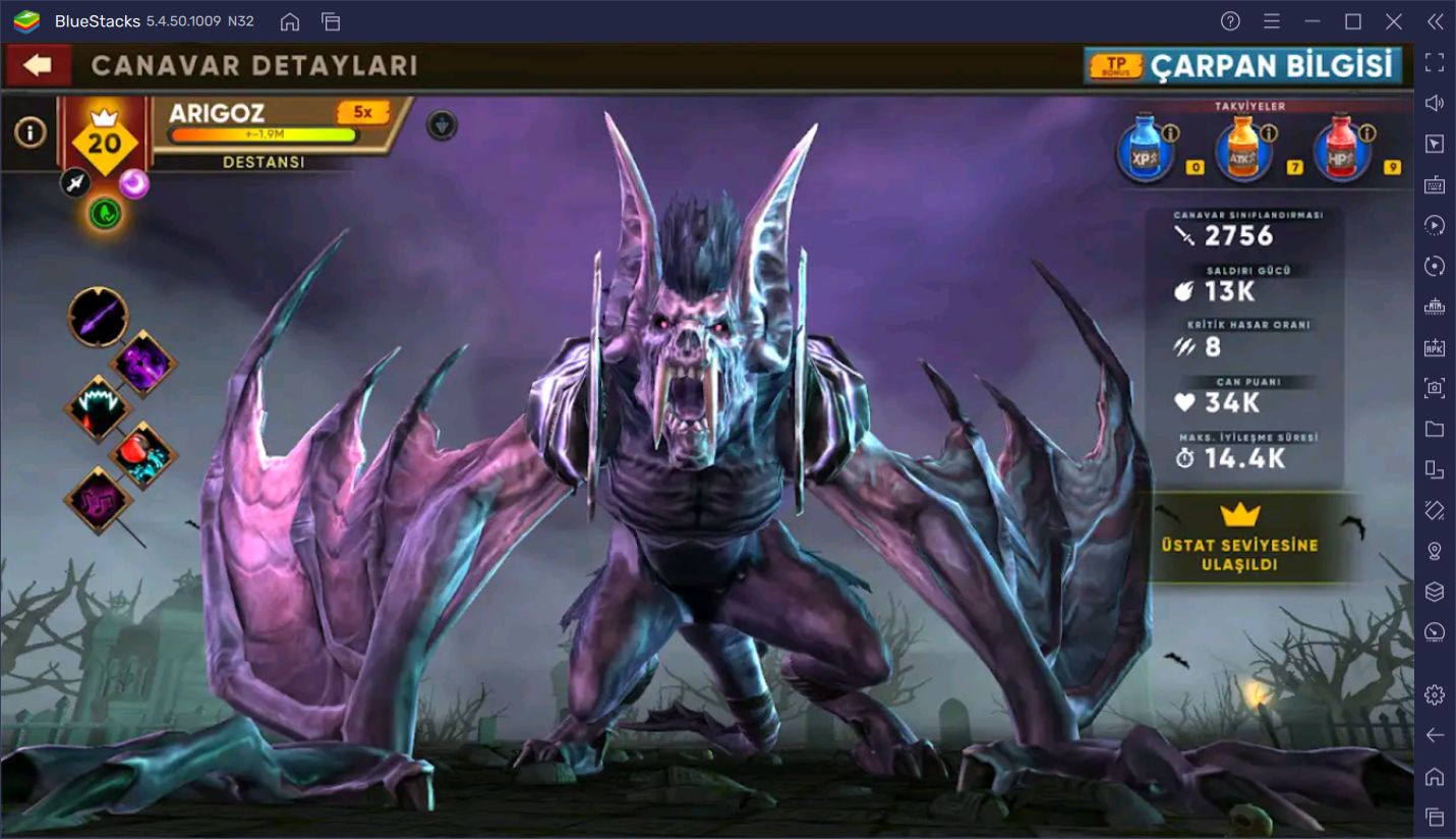 Clash of Beasts için BlueStacks Ayarları ve Araçları