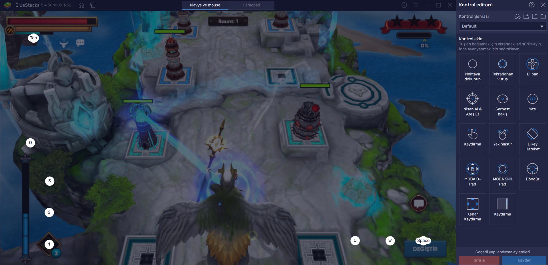 Clash of Beasts için BlueStacks Ayarları ve Araçları