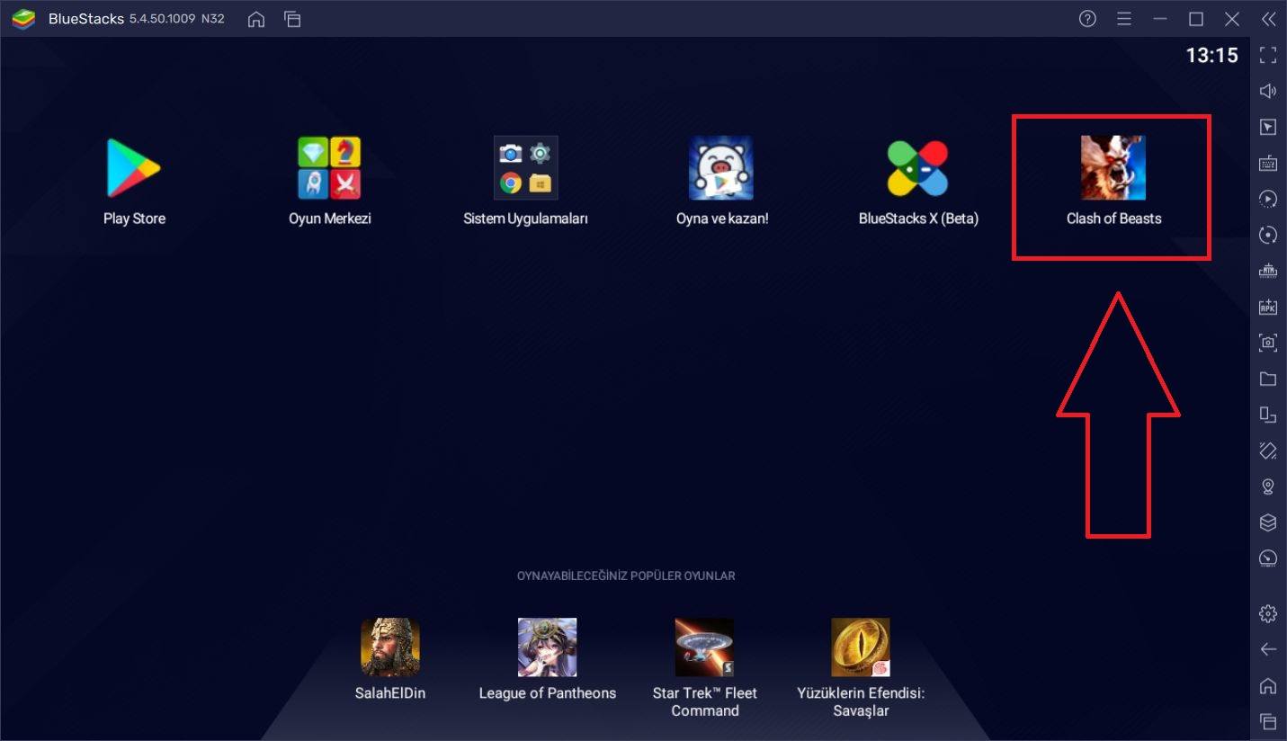 Clash of Beasts PC’de BlueStacks ile Nasıl Oynanır?