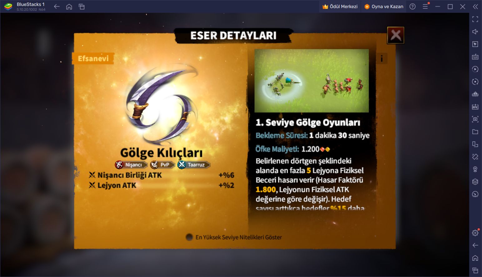 Call of Dragons Oyunundaki En İyi Eserler