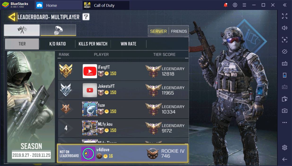 Call Of Duty Mobile Cod On Pc How To Rank Up Fast Bluestacks