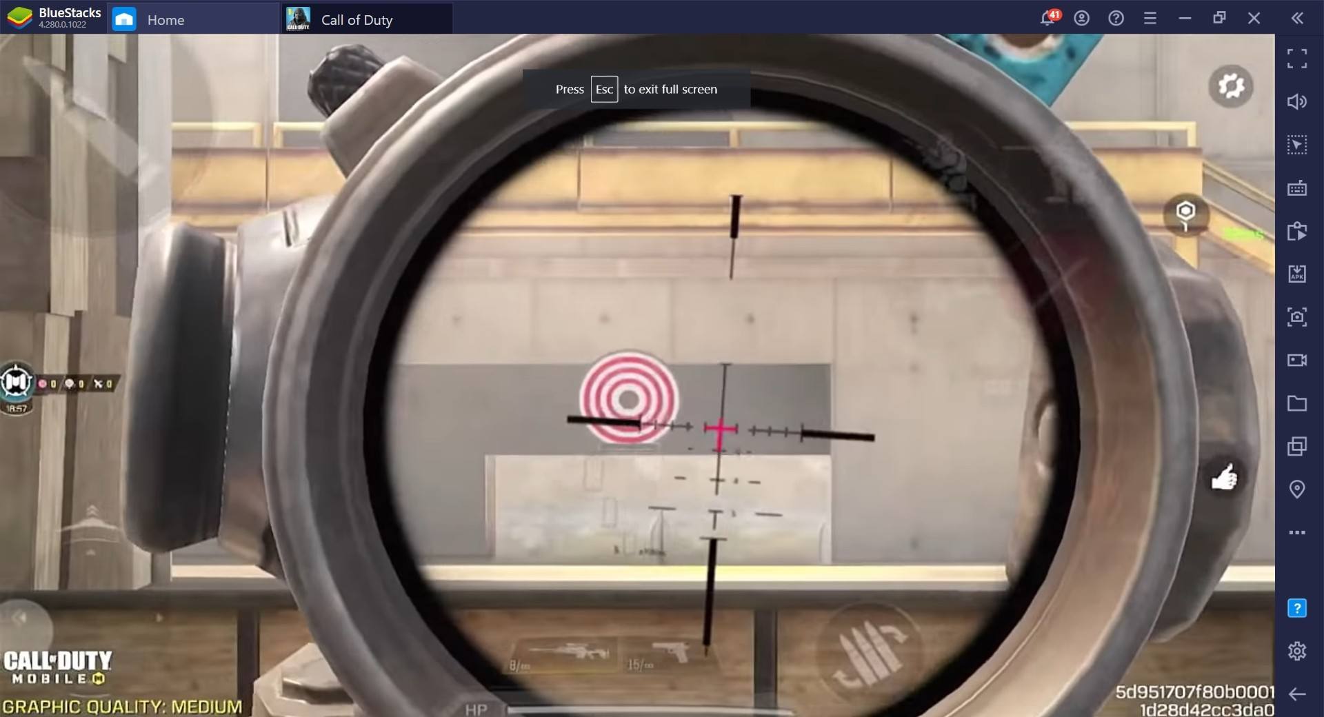 sniper scope cod