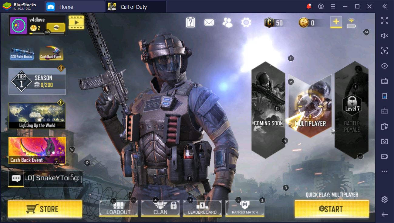 Call of Duty (CoD) Mobile على الكمبيوتر – الأرض مباشرة على BlueStacks